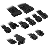 Kolink PSU kabeļu pagarinātāji Core Pro Braided Cable Extension Kit 12V-2x6 Type 2 - Jet Black