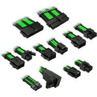Kolink PSU kabeļu pagarinātāji Core Pro Braided Cable Extension Kit 12V-2x6 Type 2 - Venom Green