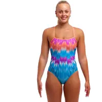 Funkita Single Strap One Piece Swimsuit Bleu AUS 6 Femme