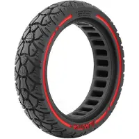 INF Pneu anti-crevaison pour scooter Xiaomi M365 8.5x2.0 (230x50) Noir/rouge