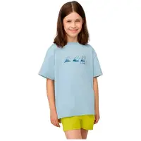 Mammut Base Playground Short Sleeve T-shirt Bleu 104 cm Garçon