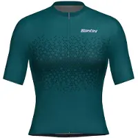 Santini Moon Short Sleeve Jersey Vert S Femme