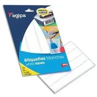 Agipa Étiquettes universelles, diamètre : 24 mm, rondes, blanches
