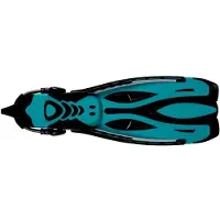 BEUCHAT Power Jet Ressort Diving Fins Bleu EU 44-45