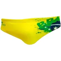 Turbo New Brasil Swimming Brief Jaune 9-10 Years Garçon