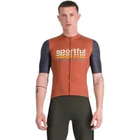 Sportful Supergiara 2 Logo Short Sleeve Jersey Orange S Homme