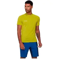 Mammut Ducan Fl Half Zip Short Sleeve T-shirt Jaune M Homme