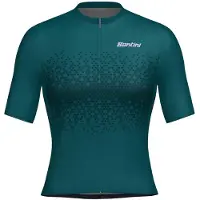Santini Moon Short Sleeve Jersey Vert M Femme