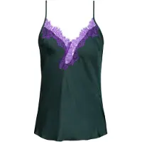 Mey Chemise de nuit 'Poetry Luxury' jade / violet