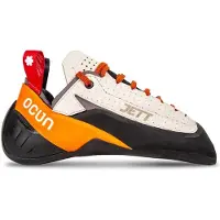 Ocun Jett LU - Chaussure d'escalade polyvalente à lacets, couleur : gris / orange, pointure : 11 UK / 46