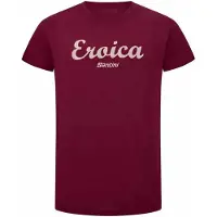 Santini Eroica Cipressi Short Sleeve T-shirt Rouge M
