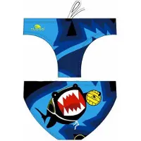 Turbo Shark Swimming Brief Bleu 11-12 Years Garçon