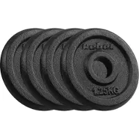 Rebel Ensemble de poids en fonte 4 x 1,25 kg, trou de 5 kg, plaque classique de 31 mm