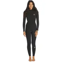 Billabong Synergy 5/4 Mm Woman Long Sleeve Back Zip Neoprene Suit Noir L Femme