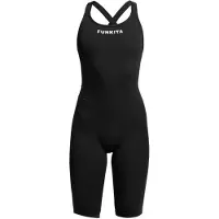 Funkita Fast Legs Still Black Open Back Competition Swimsuit Noir AUS 24 Femme
