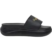Pepe Jeans pour femme. PLS700001 Sandales Bella Log noir (38), Plat, Aucun, Beachwear, Polyuréthane