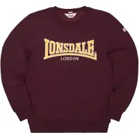 Lonsdale Sweat-shirt 'BERGER LP181' rouge foncé