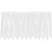 vidaXL Rideau en Dentelle Floral Blanc 120 x 300 cm Polyester