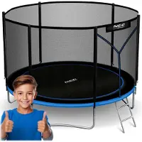 Neo-Sport Trampoline de jardin 10ft/312cm avec filet extérieur et échelle
