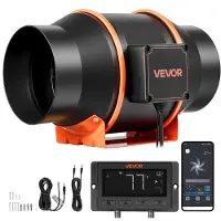 Vevor Ventilateur de Gaine à Flux Mixte 683 m³/h