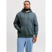 Jack & Jones Crop Logo Plus Size Hoodie Bleu 4XL / Regular Homme