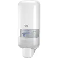 Tork S4 Distributeur de savon &amp; désinfection Elevation Blanc, pour mousse/liquide/gel, indicateur de niveau, S4