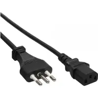 InLine Câble d'alimentation (1.80 m), Câble d'alimentation, Noir