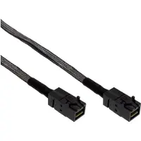 Intos 27625A Câble Mini-SAS HD, SFF-8643 à SFF-8643, avec Sideband, 0,5m