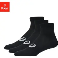 Asics unisex. 3033C299 Lot de 3 paires de chaussettes noires (L), Homewear, Sport, Coton, Multisport