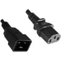 Microconnect C13/C20, 2 m - Câble (2 m, 2 m, mâle/femelle, C13 femelle, C20 femelle, 230 V, noir)