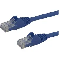 StarTech.com .com 15m Cat6 Snagless Gigabit UTP Cable Network - Cat 6 RJ45 Cable Network avec protection anti-pli - Bleu
