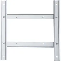 Roline Adaptateur VESA 100x100 - 200x200, variable (Platines de montage / d'adaption), Support TV : accessoires, Argent