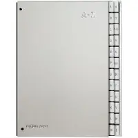 Pagna Trieur Silver , pour format A4, A-Z, 24 compartiments, argenté métallique