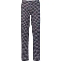 Mey Pantalon de pyjama 'Bike Rush' bleu foncé / rouge / blanc cassé