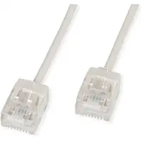 Roline Câble patch UTP Cat.6A ultra court RJ45 gris 5m