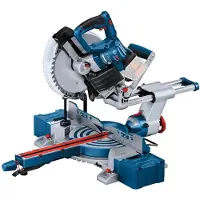 Bosch Scie à onglets Ø254mm sans-fil BITURBO GCM 18V - 254 mm - 0 601 B51 100 Professional (vendu sans batterie) en carton avec accessoires