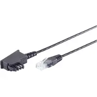 S-Impuls S/CONN maximum connectivity TAE-F mâle vers RJ45 mâle, câble routeur VDSL, noir, 15,0m
