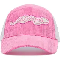 Ed Hardy Casquette rose / blanc