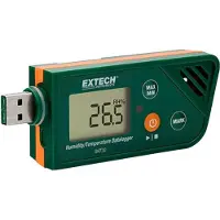 Extech Enregistreur de données multiples RHT30 Messgr, Métrologie, Vert, Orange