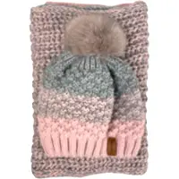 Kumixi Bonnet 'Set: Mütze & Loop Schal' rose