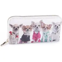 Kumixi Porte-monnaies 'Chihuahua' blanc