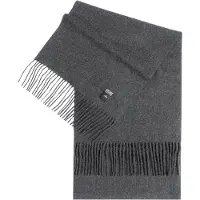 GOBI Cashmere Écharpe 'Unisex Cashmere Fringed Scarf' gris chiné