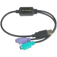 Datalogic ADP-203 Wedge to USB Adapter PS/2-Kabel 0,5 m 2x 6-p Mini-DIN USB A Schwarz (90ACC1903)