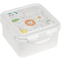 Safta Boîte à déjeuner - - PREESCOLAR ZOO - Beige - 13 x 13 x 7,5 cm - Résistante