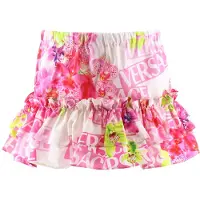 Versace Jupe - Blanc/Rose Floral - - 18-24 mois - Jupe