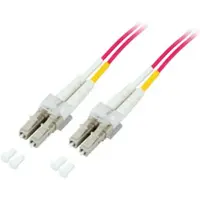 EFB Elektronik O0319.0,5 Duplex Jumper LC-LC 50/125,OM4,LSZH,violett,2.0mm,0,5m