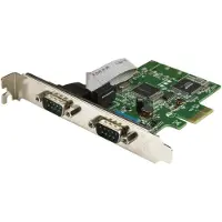 StarTech.com Pex2s1050 Pcie Db9 Adapter Card Argenté