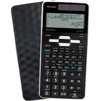 Sharp EL-W550TG Calculatrice scientifique noire/grise (Panneau solaire)