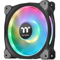 Thermaltake Riing Duo 12 RGB LED Fan - 120mm Set of 3 (120 mm, 3x), Ventilateur PC, Noir