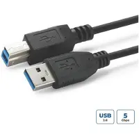 Microconnect - Câble USB - USB Type B (M) pour USB type A (M) - USB 3.0 - 1 m - noir